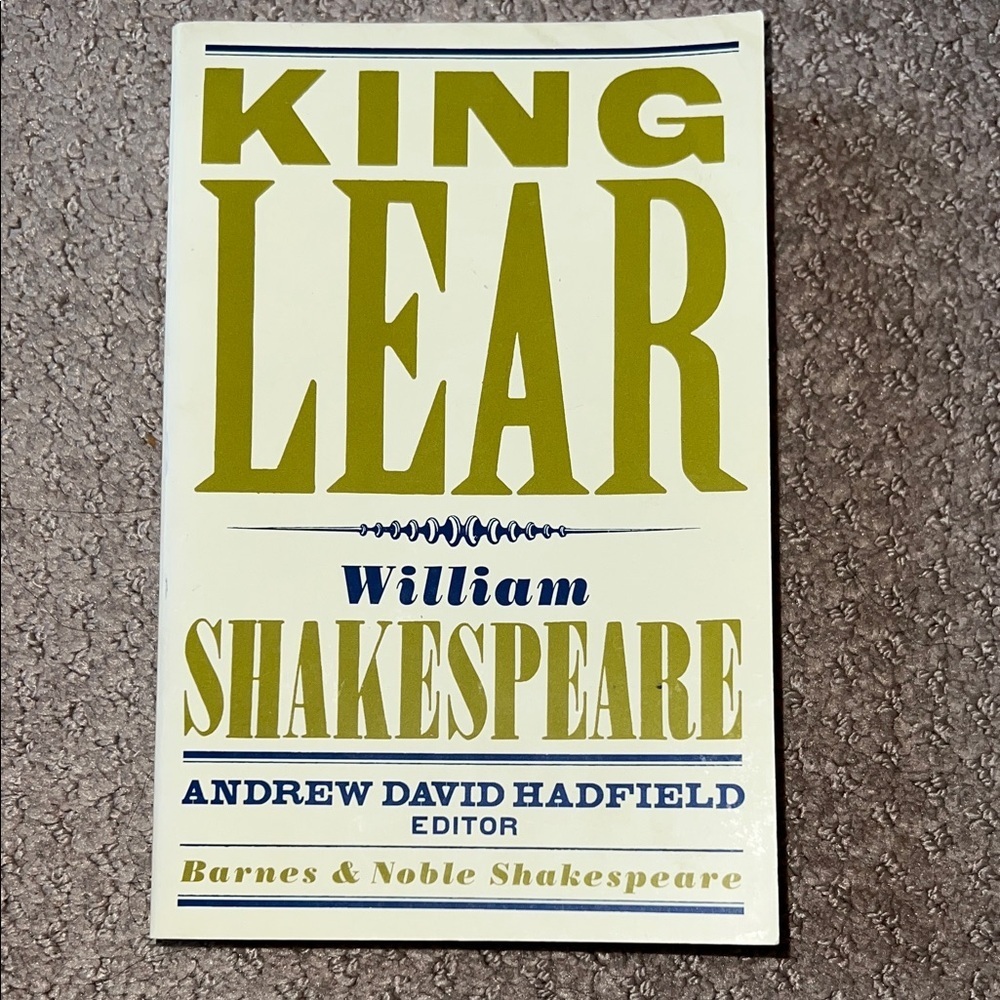 King Lear by William Shakespeare Book